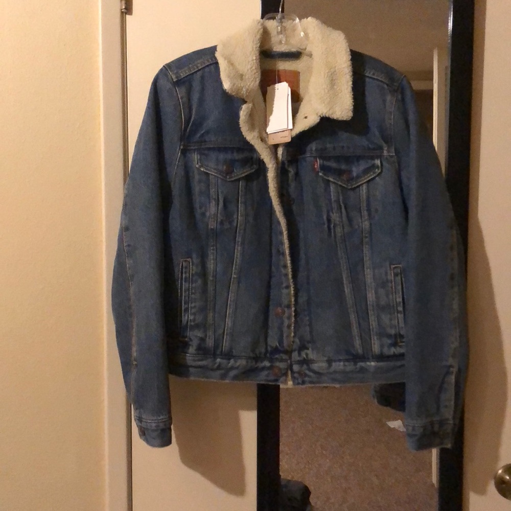 Levi’s jean jacket with fur